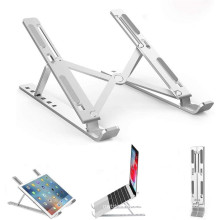 Ergonomic Laptop Stand Foldable Laptop Holder with 6 Levels Height Adjustment